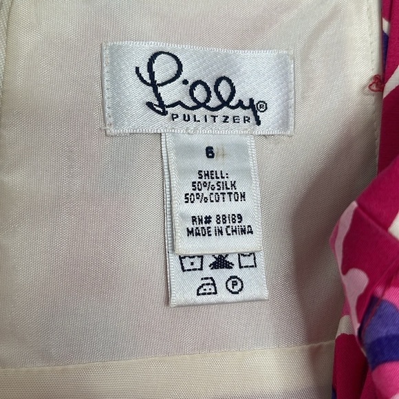 Lilly Pulitzer Pink and Blue Floral Dress - Picture 5 of 7